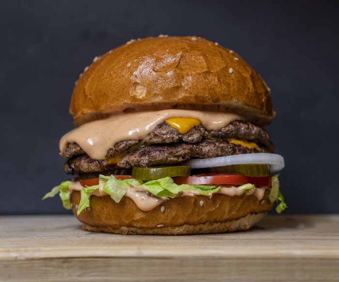 Burger menu item